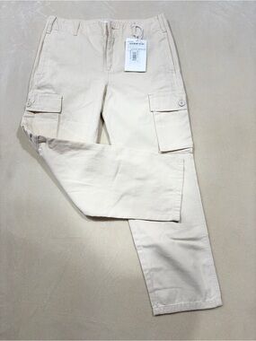 Frame Denim Women’s Cargo Pants in Light Beige